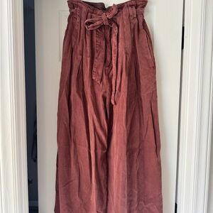 Free People Wide Leg Pants in Rust